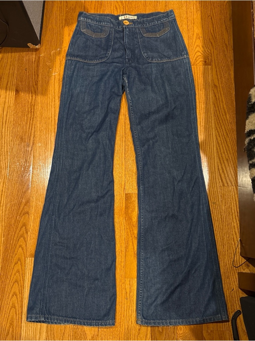 Vintage Dark Blue Wide-Leg Women’s Jeans - Classic Denim
